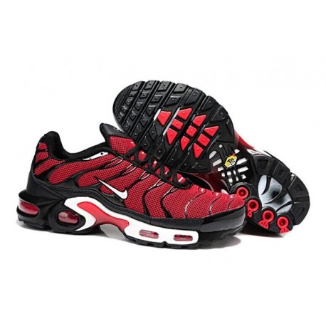 Achetez Homme Nike Air Max TN Chaussures Rouge Noir Blanche Soldes
