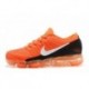 Hommes Nike Air Vapormax Flyknit Orange/Noir Pas Cher
