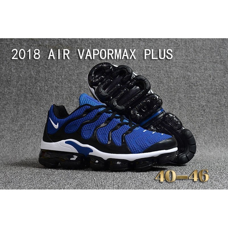 vapormax plus bleu noir